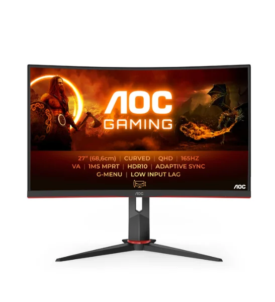 AOC Gaming CQ27G2S/BK HDR 10, 165Hz, 2K Gaming Monitor