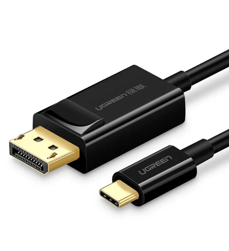 UGREEN MM139 USB Type C Male To DisplayPort Male Cable 1.5M 4k*2k@30Hz, 1080p@60Hz (Black)