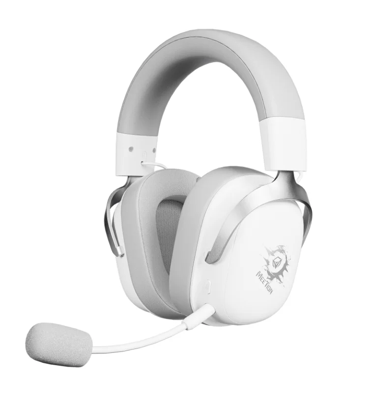 MEETION Fork Pro 7.1 Surround White Wireless Gaming Headset